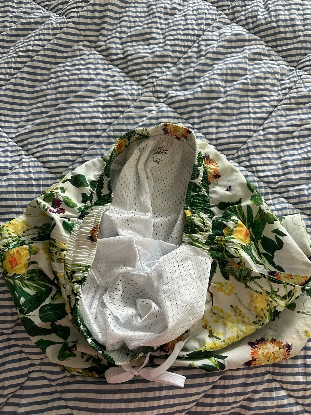 Kortni Jeane Men's Large Retro Shorties Whimsical Floral